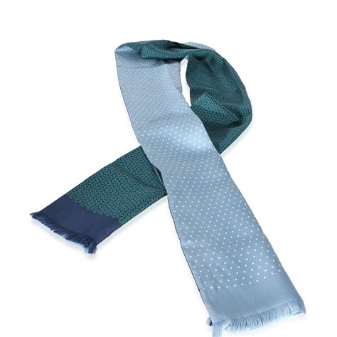 hermes flou|Hermès Blue Green Silk Flou Rectangle .